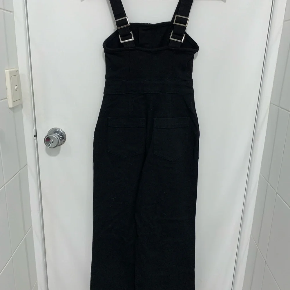AVA & EVER Black Denim Jumpsuit Sz 6 BNWT - Picture 7 of 10